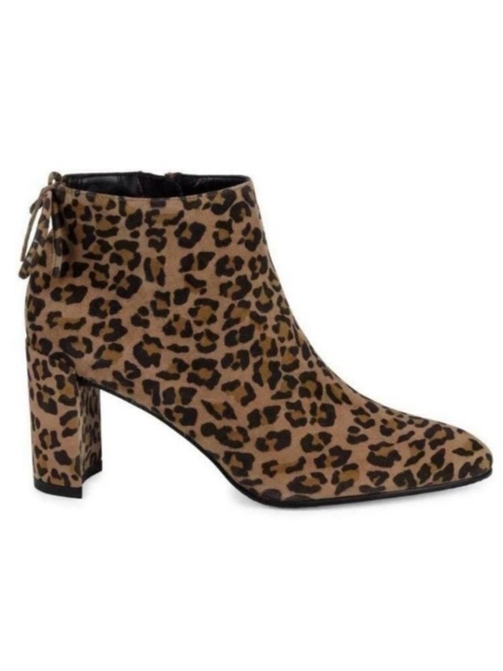 Stuart Weitzman, Lofty Bootie, Leopard Print, Brown Black 5. Pristine Condition!